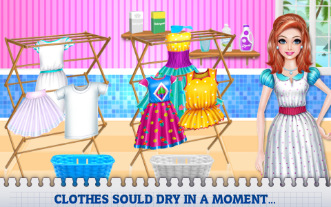 اسکرین شات بازی Mommy's Laundry Day 1