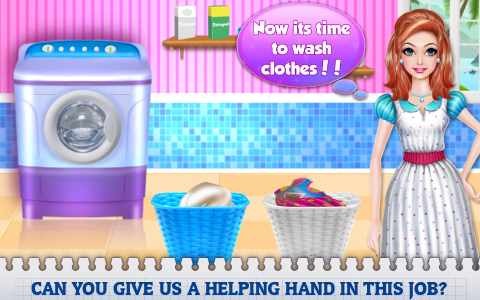 اسکرین شات بازی Mommy's Laundry Day 8