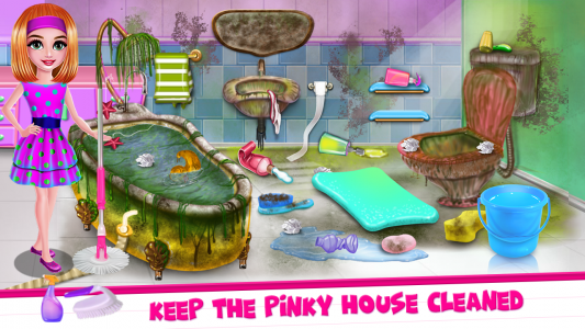 اسکرین شات برنامه Pinky House Keeping Clean 2