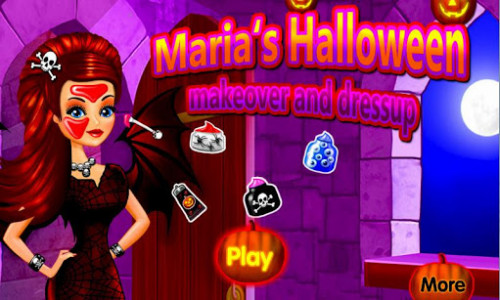 اسکرین شات بازی Halloween Makeup Girl Games 1
