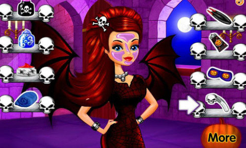 اسکرین شات بازی Halloween Makeup Girl Games 2
