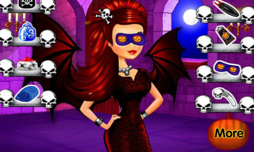 اسکرین شات بازی Halloween Makeup Girl Games 3