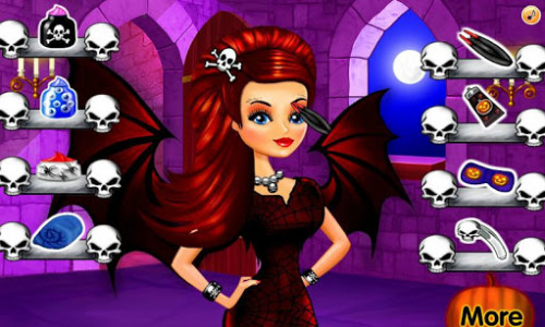 اسکرین شات بازی Halloween Makeup Girl Games 5