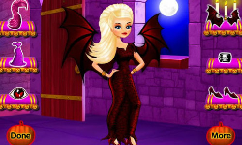 اسکرین شات بازی Halloween Makeup Girl Games 6
