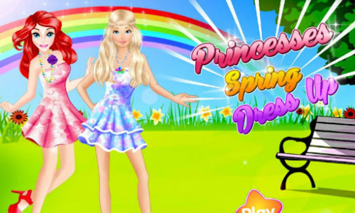 اسکرین شات بازی Princess Games Spring Dress Up 1