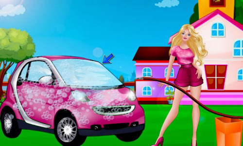 اسکرین شات بازی Princess Pink Car Cleaning 6