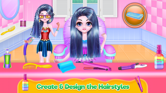 اسکرین شات 2 برنامه Cosplay Girl Hair Salon