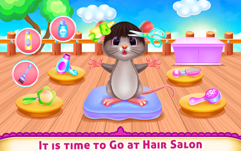 اسکرین شات برنامه Cute Mouse Caring And Dressup 3