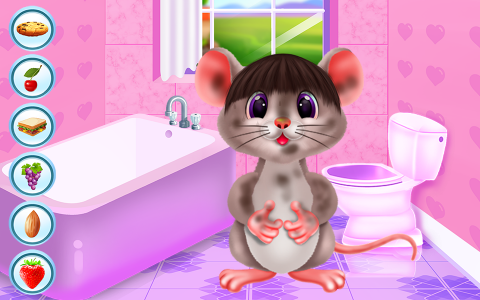 اسکرین شات برنامه Cute Mouse Caring And Dressup 1