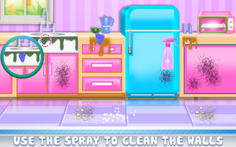 اسکرین شات 6 برنامه Daddy Messy House Cleaning