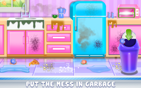 اسکرین شات 5 برنامه Daddy Messy House Cleaning