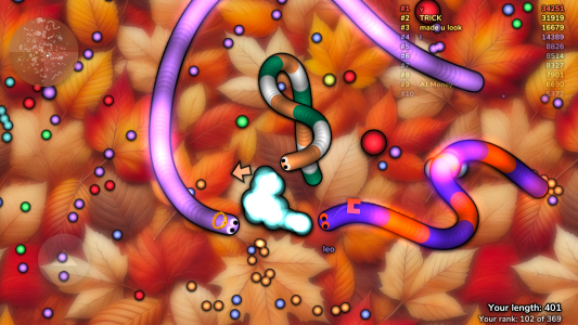 اسکرین شات 6 بازی slither.io