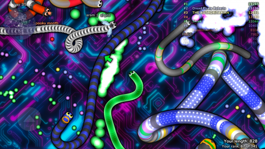 اسکرین شات بازی slither.io 8