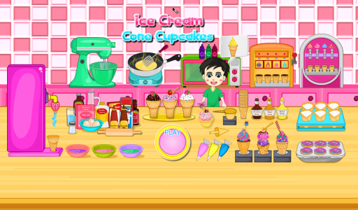 اسکرین شات بازی Cooking Ice Cream Cone Cupcake 1