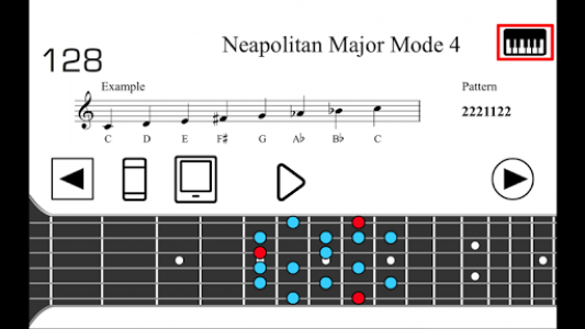 اسکرین شات برنامه Guitar Scales 4