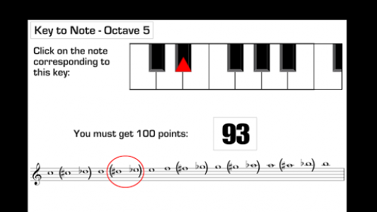 اسکرین شات برنامه Piano Sheet Reading 4