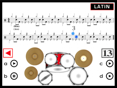 اسکرین شات برنامه How to play a real Drum Set: ROCK, BLUES, JAZZ 5