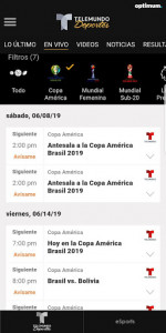 اسکرین شات برنامه Telemundo Deportes 1