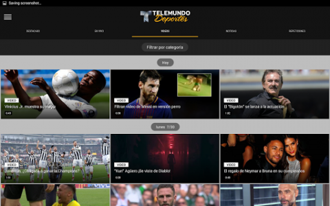 اسکرین شات برنامه Telemundo Deportes 7