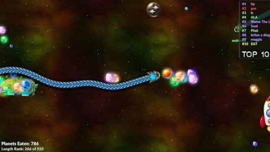 اسکرین شات بازی Space Worm Trail Online 2
