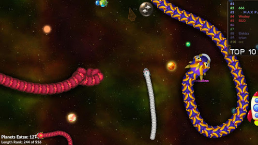 اسکرین شات بازی Space Worm Trail Online 1