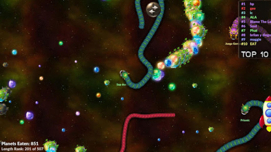 اسکرین شات بازی Space Worm Trail Online 3