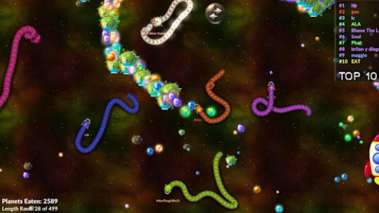 اسکرین شات بازی Space Worm Trail Online 4