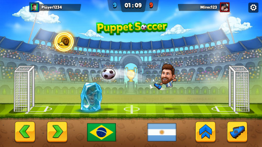 اسکرین شات بازی Puppet Soccer - Football 1