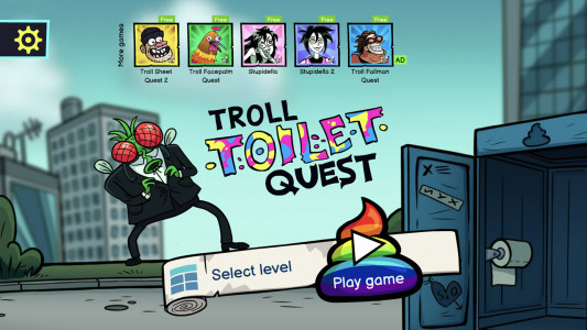 اسکرین شات بازی Troll Toilet Quest 1