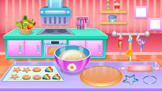 اسکرین شات برنامه Colorful Cookies Cooking 3