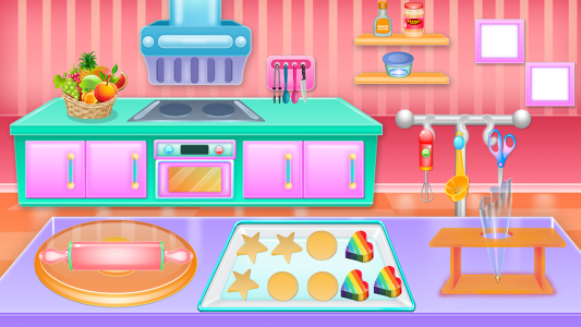 اسکرین شات 1 برنامه Colorful Cookies Cooking