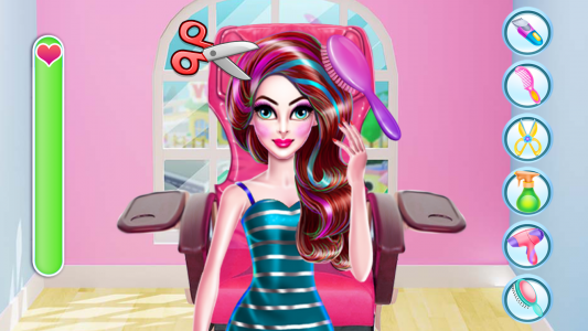 اسکرین شات 2 برنامه Fashion Girl Hair Salon