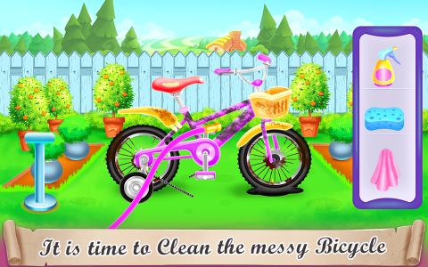 اسکرین شات برنامه Girl Bike Fix & Washing Salon 4