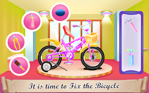 اسکرین شات برنامه Girl Bike Fix & Washing Salon 6