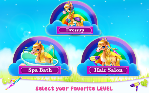 اسکرین شات برنامه Rainbow Pony Beauty Salon 4