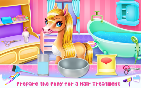 اسکرین شات برنامه Rainbow Pony Beauty Salon 6