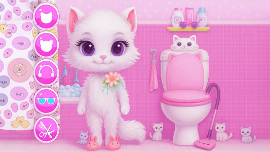 اسکرین شات 1 برنامه Kitty Kate Caring