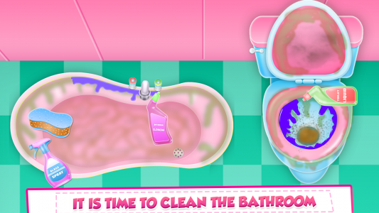 اسکرین شات 1 بازی Bathroom Cleaning Time