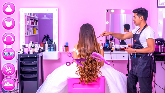 اسکرین شات 1 بازی Daddys Hair Salon