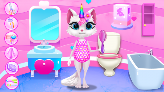 اسکرین شات بازی Kitty Kate Unicorn Daily Care 1