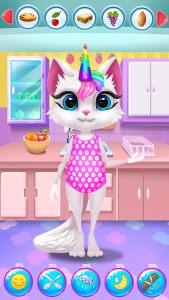 اسکرین شات بازی Kitty Kate Unicorn Daily Care 2