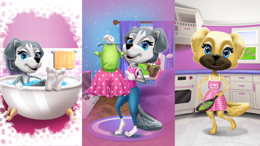اسکرین شات 1 برنامه Lucy Dog Care and Play