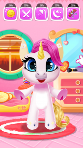 اسکرین شات برنامه My Little Unicorn: Virtual Pet 3