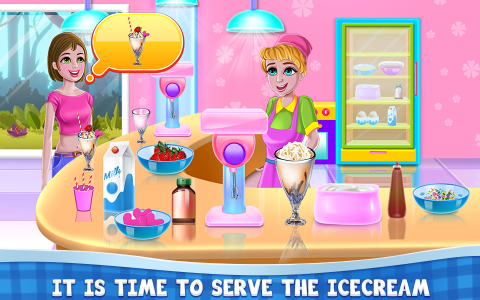 اسکرین شات 1 برنامه Bakery Land Serve and Deco