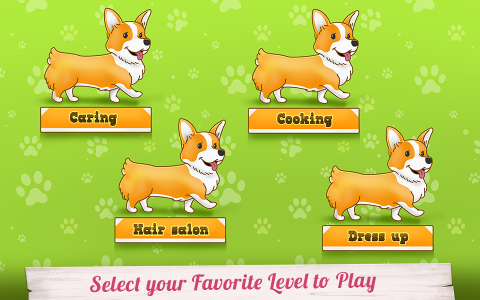 اسکرین شات برنامه Cute Corgis Caring and Dressup 2