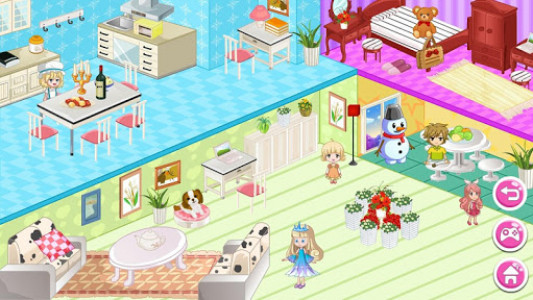 اسکرین شات بازی Princess Snow Dollhouse Design 2