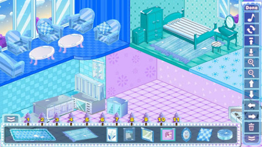 اسکرین شات بازی Princess Snow Dollhouse Design 3