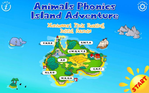 اسکرین شات برنامه Phonics Island - Letter Sounds Game &Alphabet Lite 1