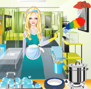 اسکرین شات بازی Gina - House Cleaning Games 2