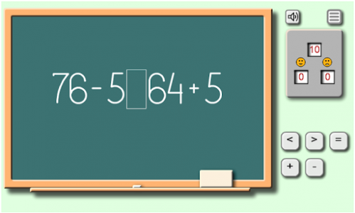 اسکرین شات بازی Math on chalkboard 5